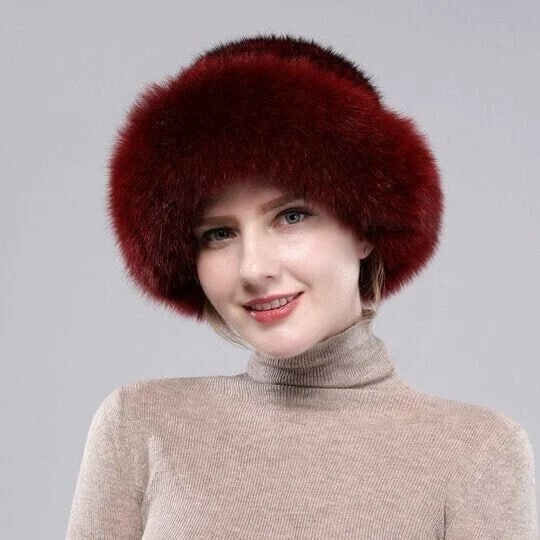 FurBelle™ Damska futrzana czapka zimowa