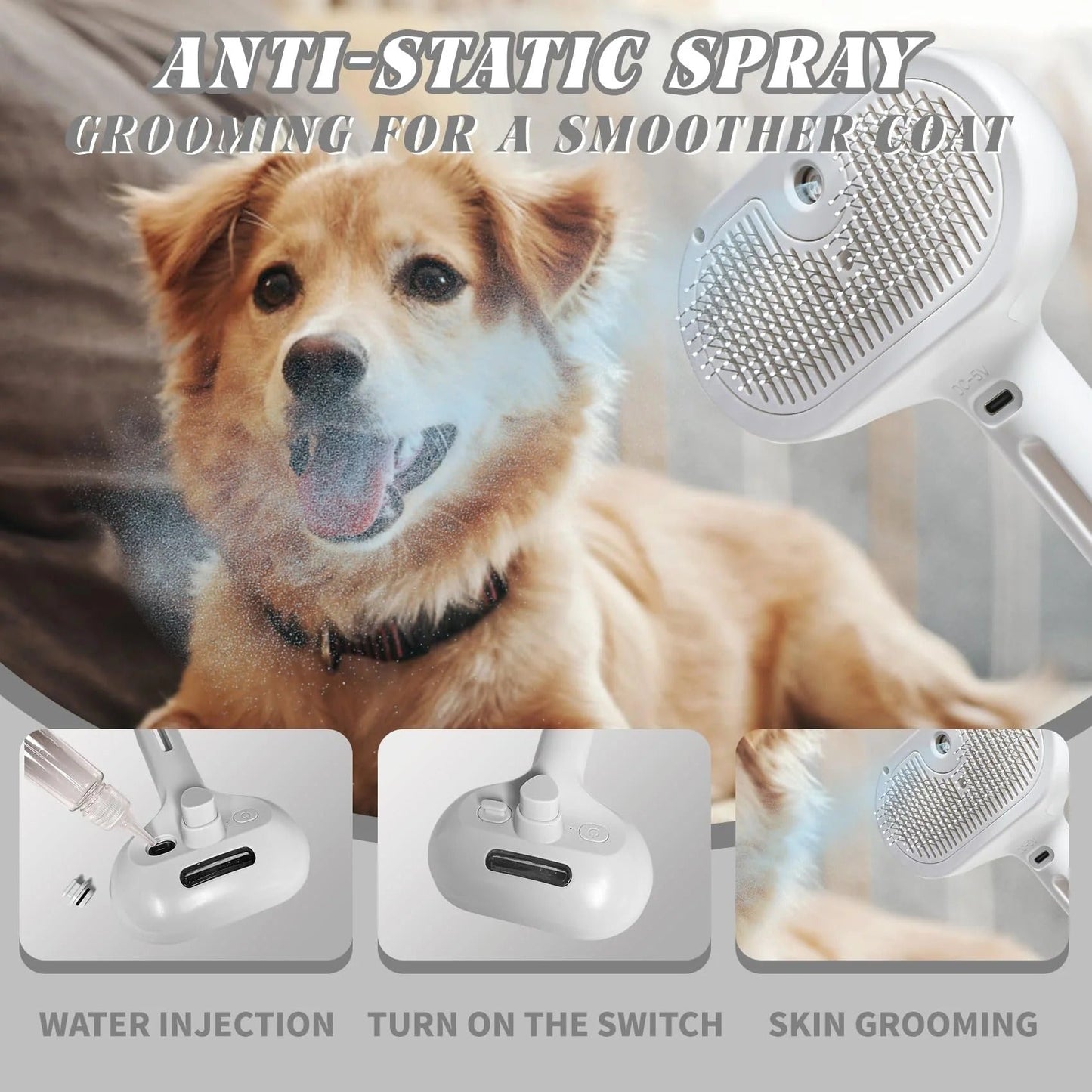 FurFree™ Samoczyszcząca szczotka dla zwierząt