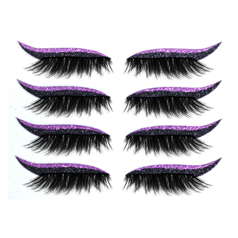 Glamz™ Rzęsy wielokrotnego użytku z eyelinerem (4 pary)