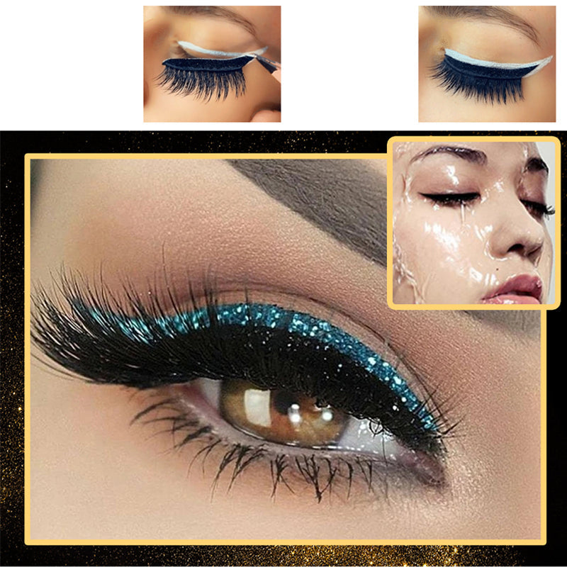 Glamz™ Rzęsy wielokrotnego użytku z eyelinerem (4 pary)