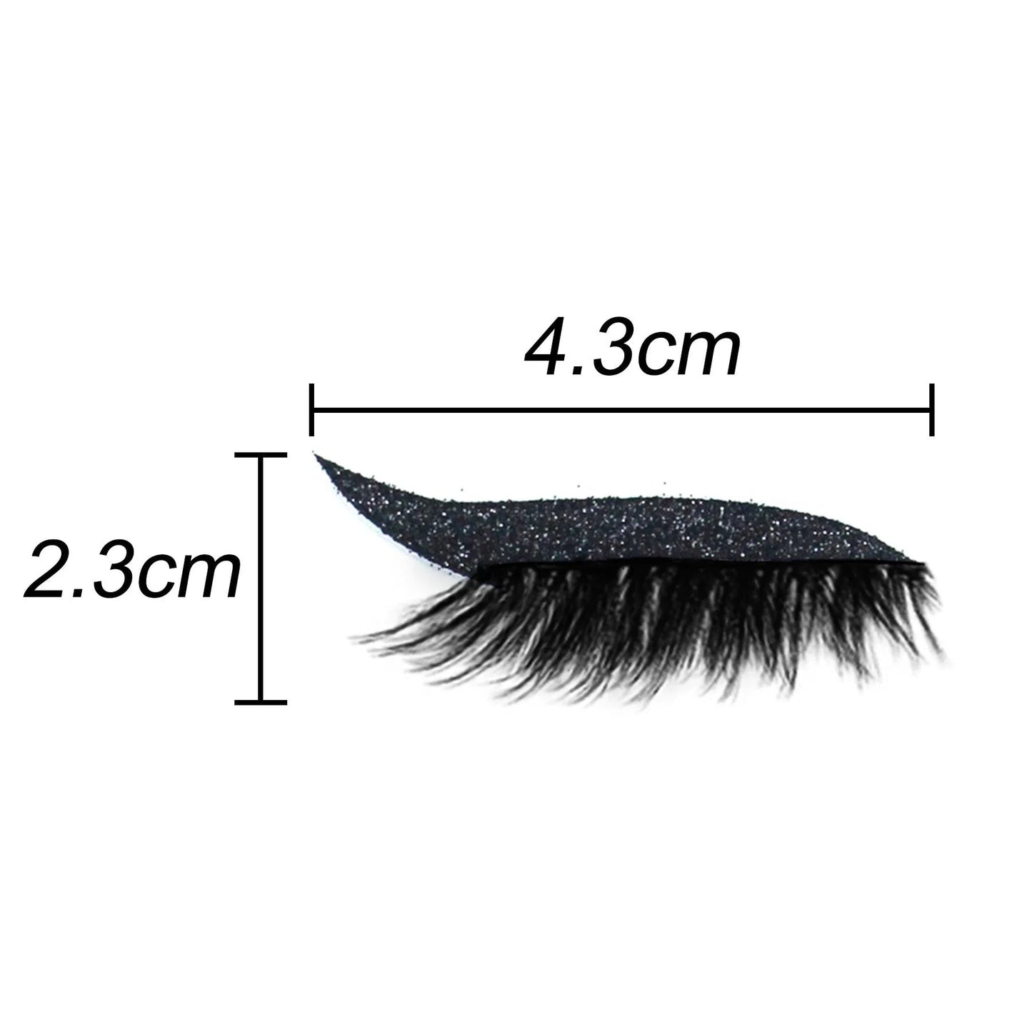Glamz™ Rzęsy wielokrotnego użytku z eyelinerem (4 pary)