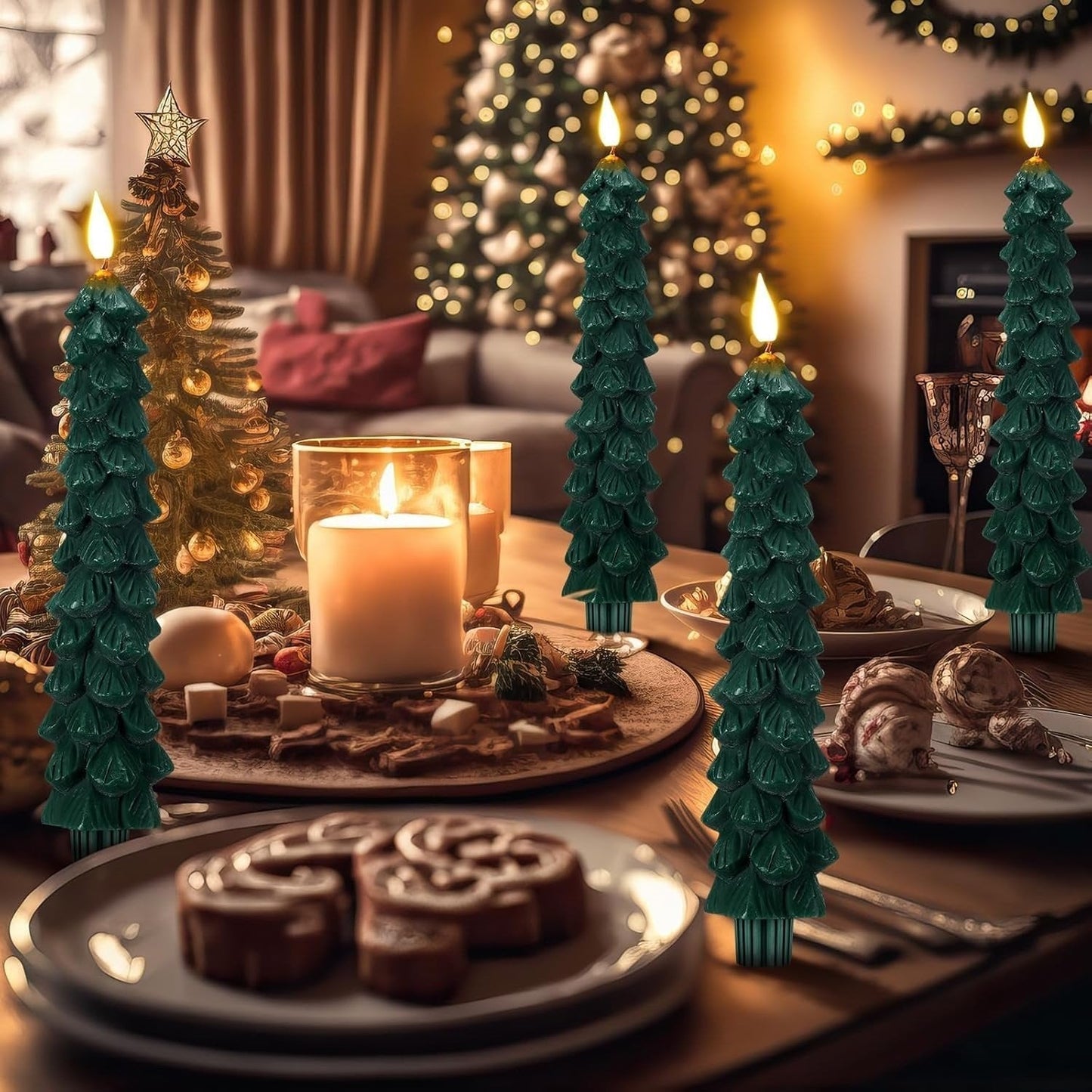 GlowTree™ Świece LED w kształcie choinki na Boże Narodzenie