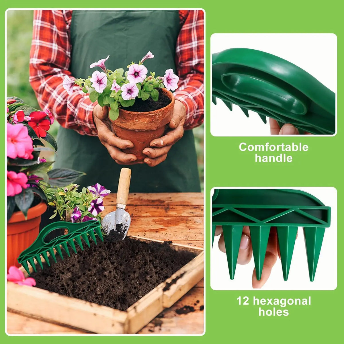 GrowTek™ Plant Stecker – narzędzie do równomiernego rozmieszczania nasion