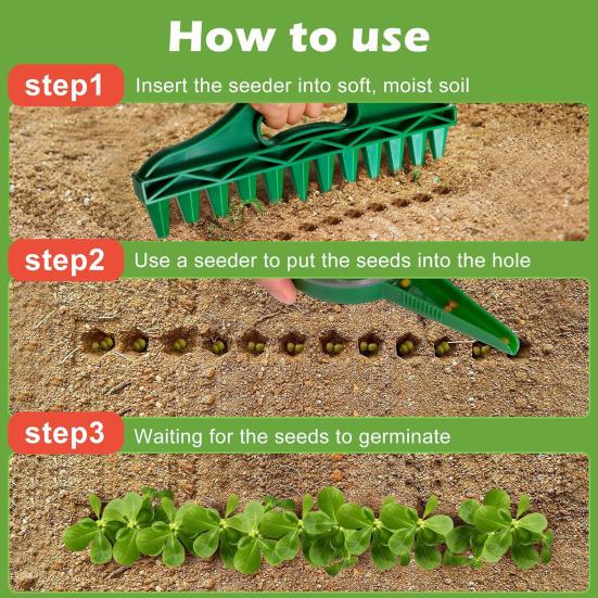 GrowTek™ Plant Stecker – narzędzie do równomiernego rozmieszczania nasion