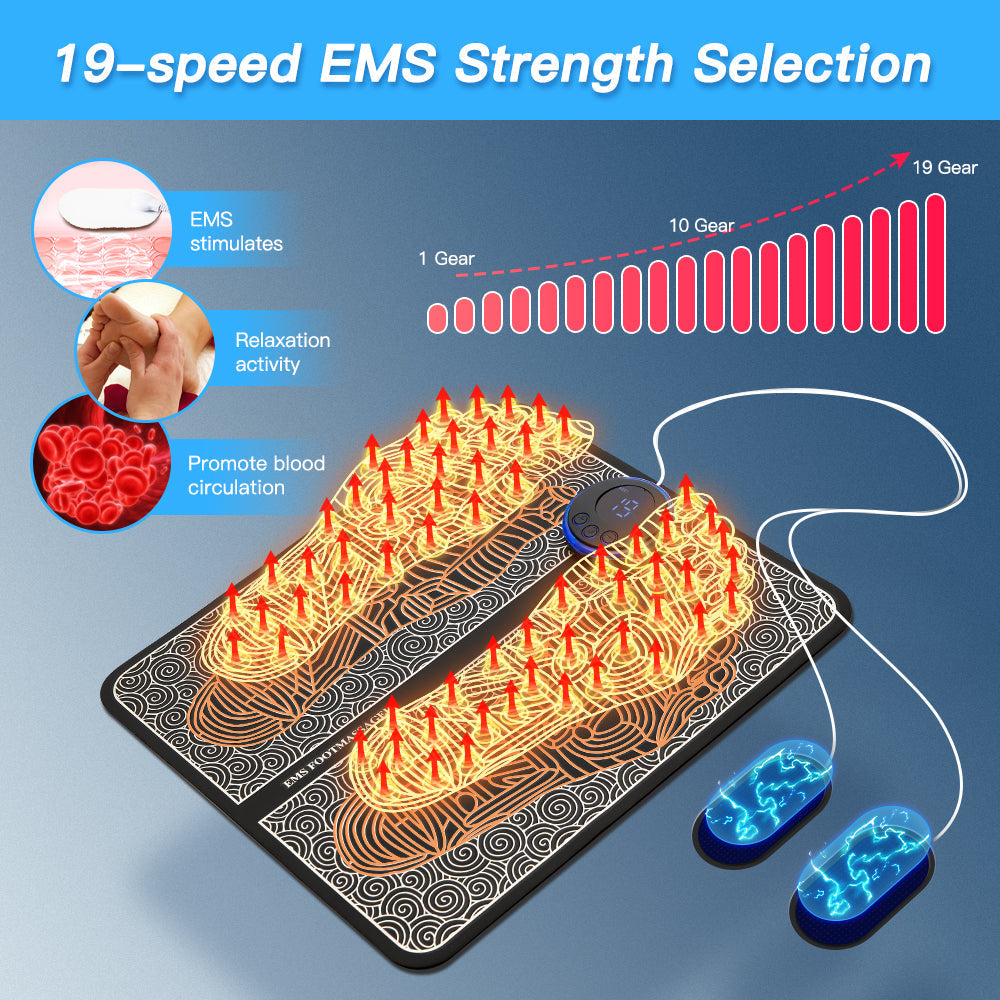 HealthyMe™ Mata do stóp z elektrostymulacją EMS