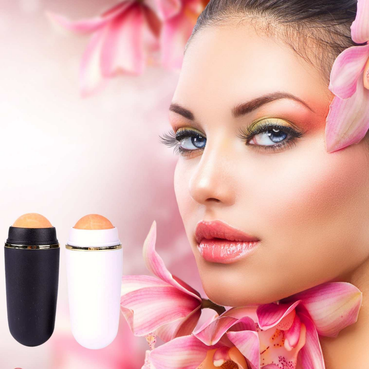 HerbaBeauty™ Delikatny wałek do twarzy przeciw sebum i poceniu | Gładka skóra w dowolnym miejscu i czasie!