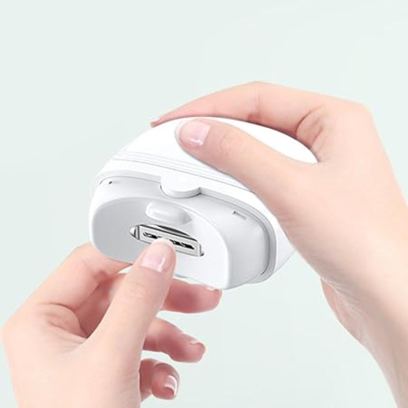 HyClip™ Elektryczny obcinacz do paznokci z lampką LED i pojemnikiem
