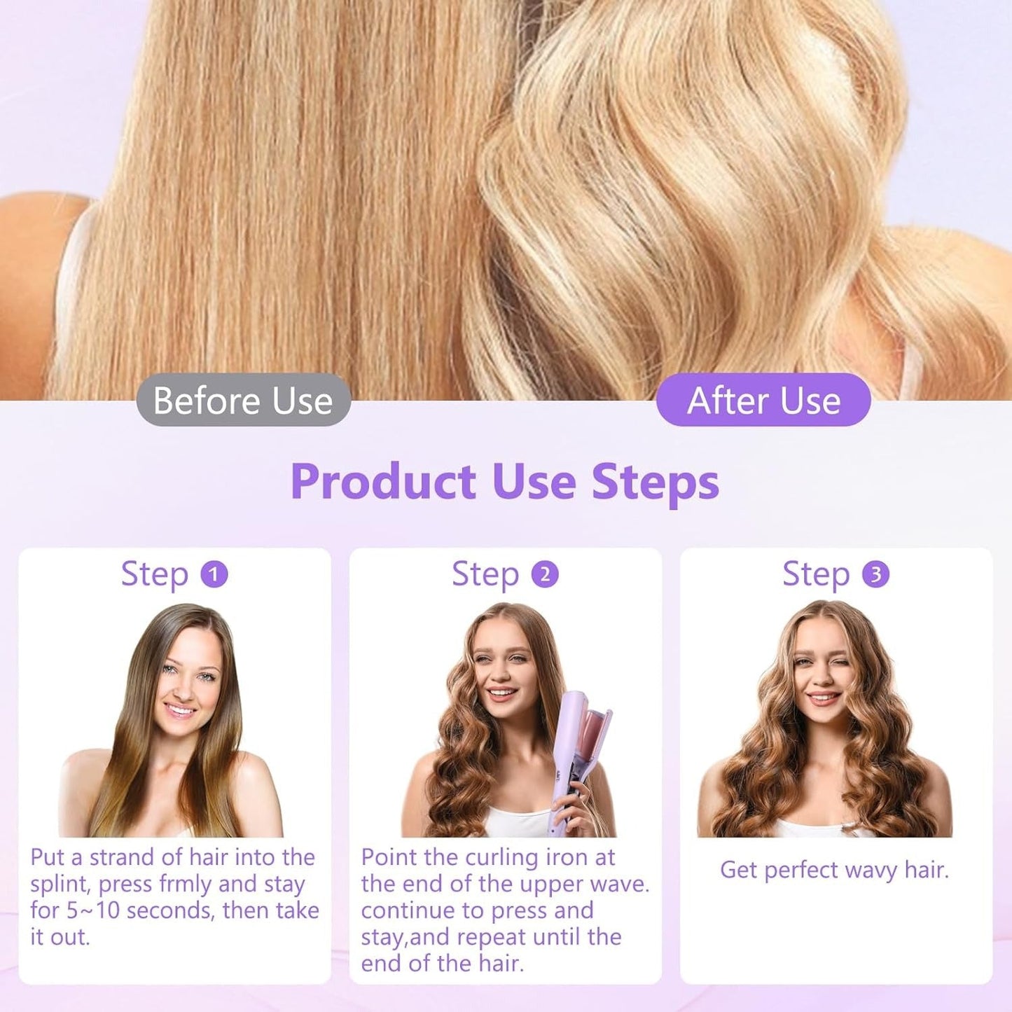 IonCurl Pro™ Delikatna jonowa lokówka do pięknych fal