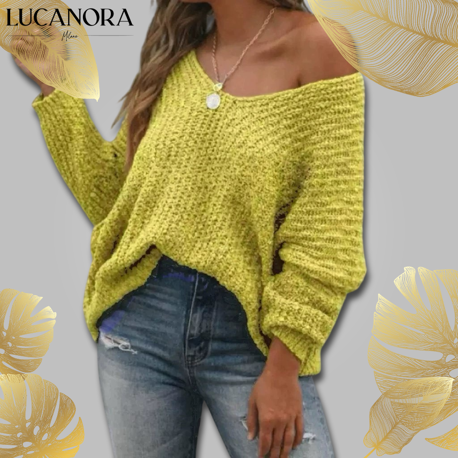 Isa Mascola™ Dzianinowy sweter damski