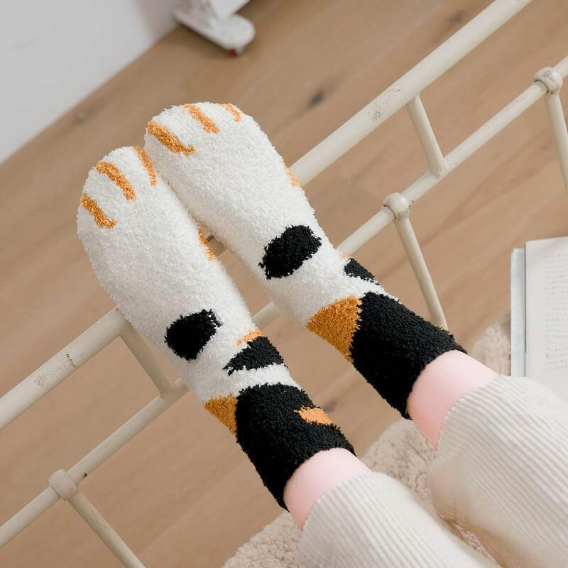 KittyCat™ Bardzo wygodne i ciepłe skarpetki na kocie łapki