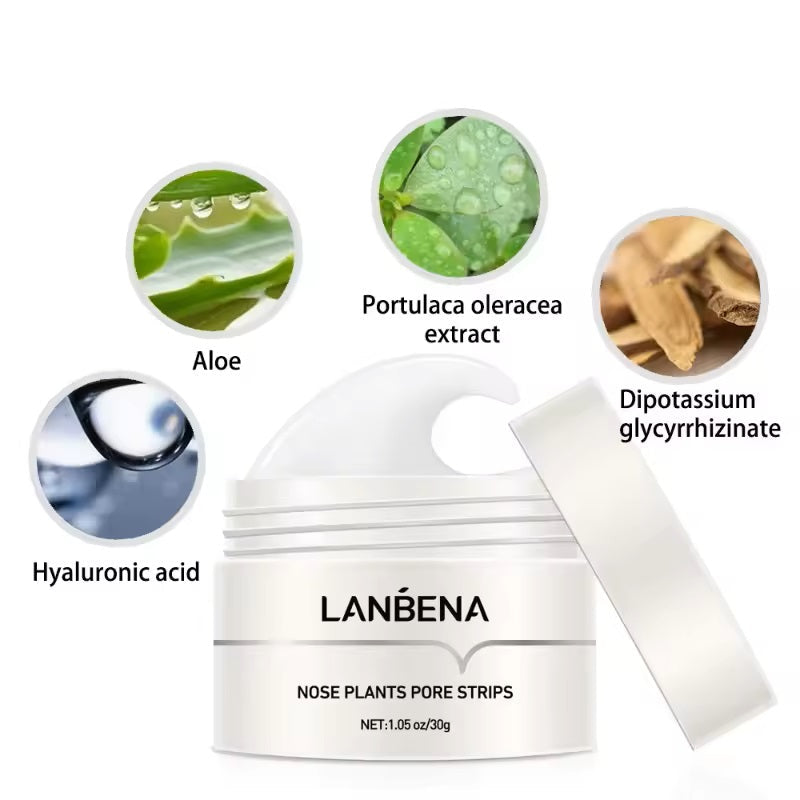 LANBENA™ Złuszczająca maska do usuwania zaskórników z 60 paskami