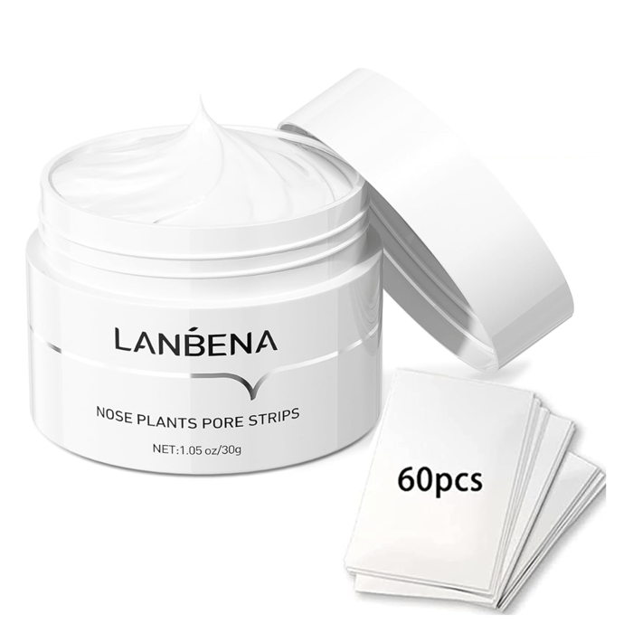 LANBENA™ Złuszczająca maska do usuwania zaskórników z 60 paskami
