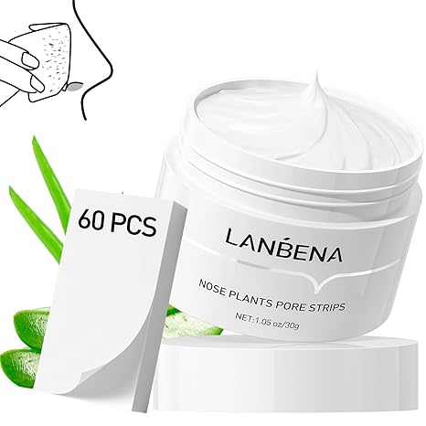 LANBENA™ Złuszczająca maska do usuwania zaskórników z 60 paskami