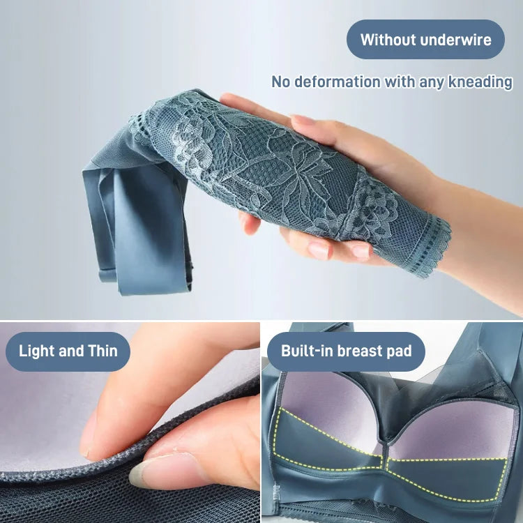 LaceLuxe™ Biustonosz damski z koronki Ice Silk