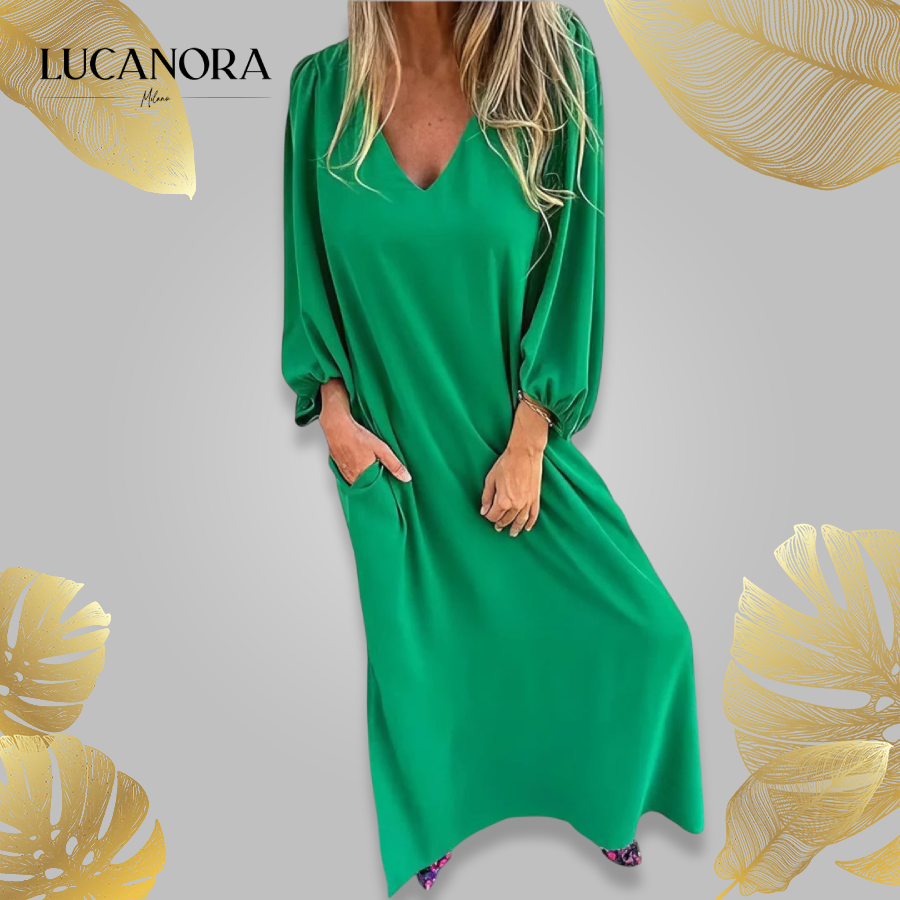 Lena Portanova™ Elegancka sukienka maxi w stylu boho