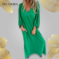 Lena Portanova™ Elegancka sukienka maxi w stylu boho