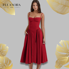 Liane Vincent™️ Gorsetowa sukienka midi
