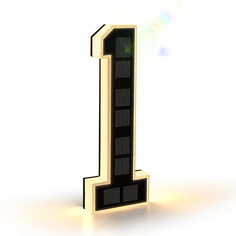 LightSign™ numery domów z oświetleniem LED i zasilaniem solarnym