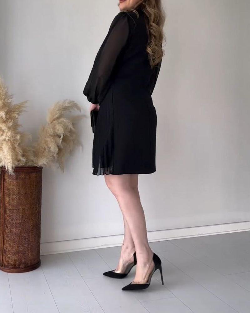 Linda Sarti™ Kurtka z plisowanym detalem