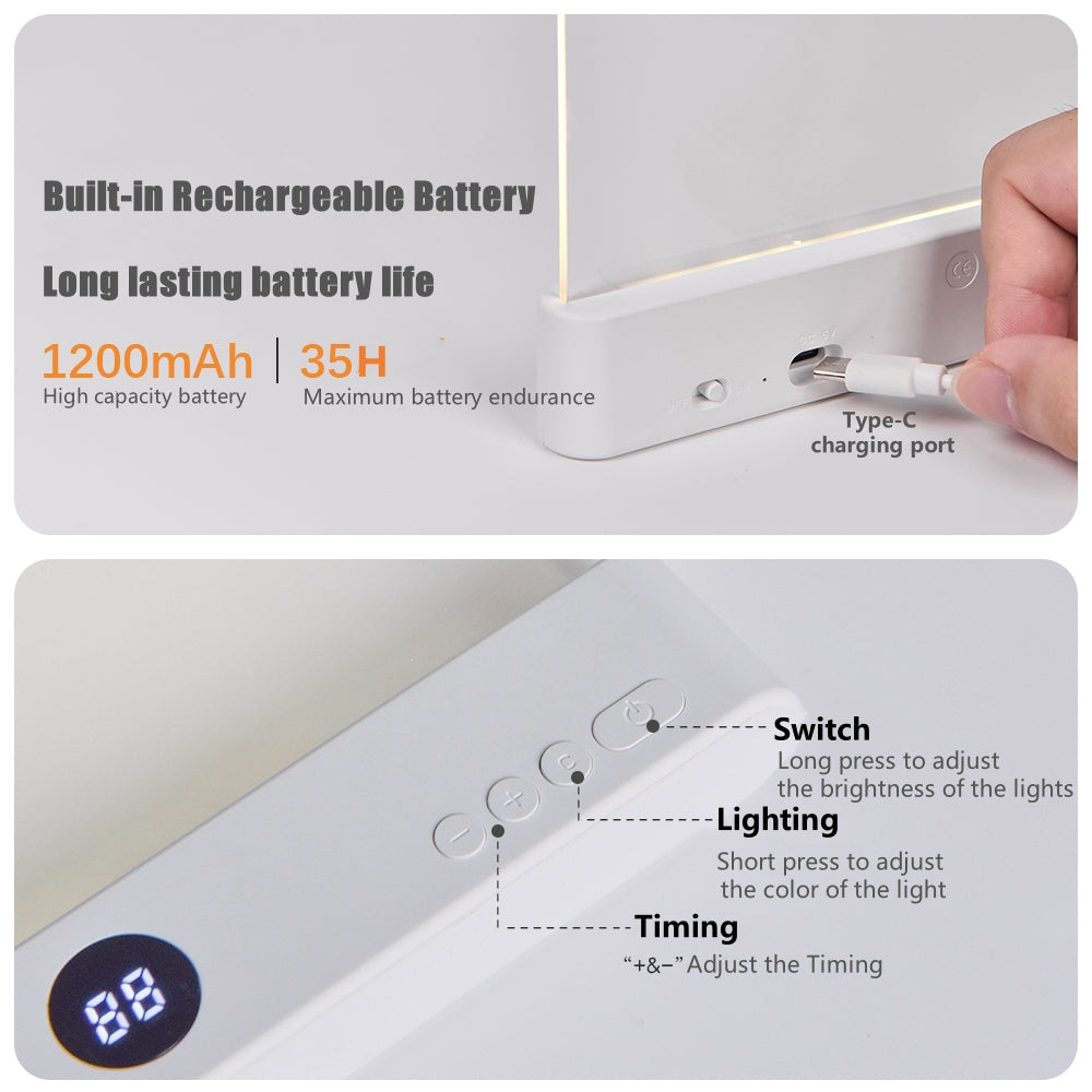 LumiBook™ Lampa do czytania LED z akumulatorem
