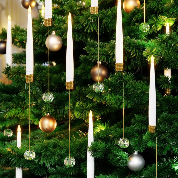 LumiOrn™ Świece LED z kryształową kulą na choinkę