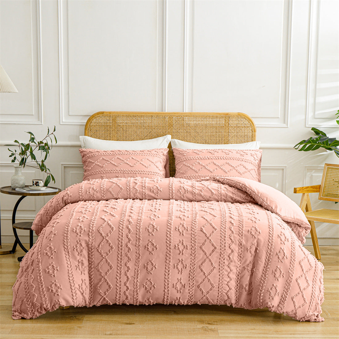 LuxeBed™ Zestaw pościeli z tłoczonymi detalami
