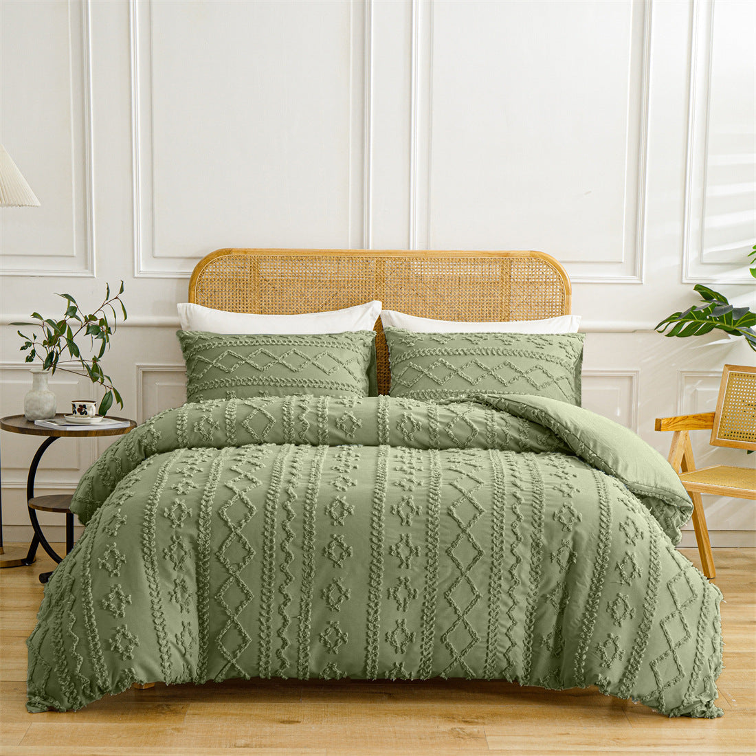 LuxeBed™ Zestaw pościeli z tłoczonymi detalami