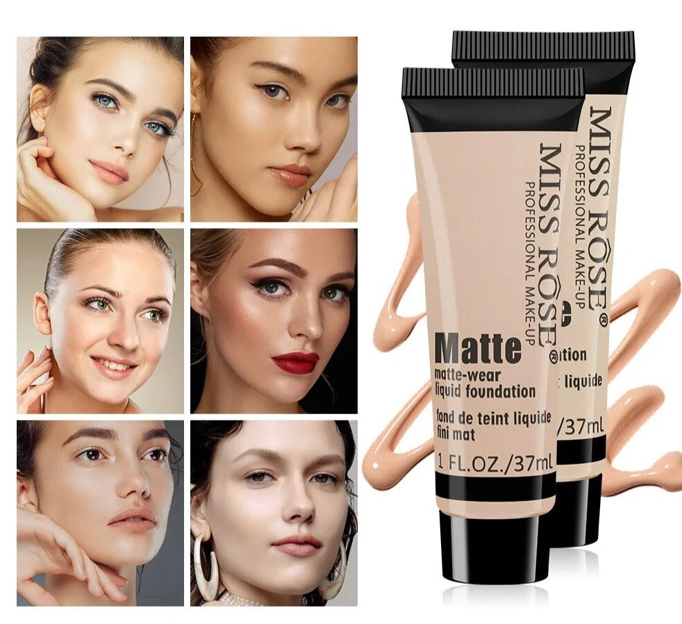 MISS ROSE™ Matowy podkład w płynie