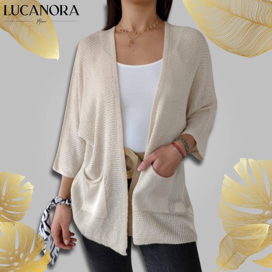 Marana Rosasco™ Elegancki kardigan z kieszeniami