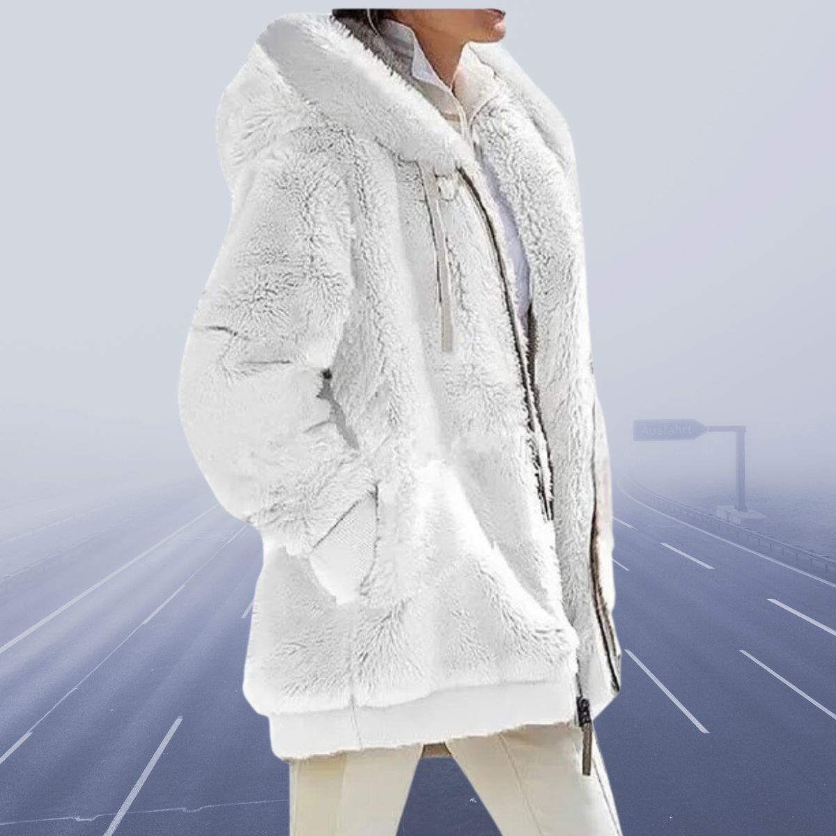 Marisol™ Casualowa kurtka polarowa z kapturem