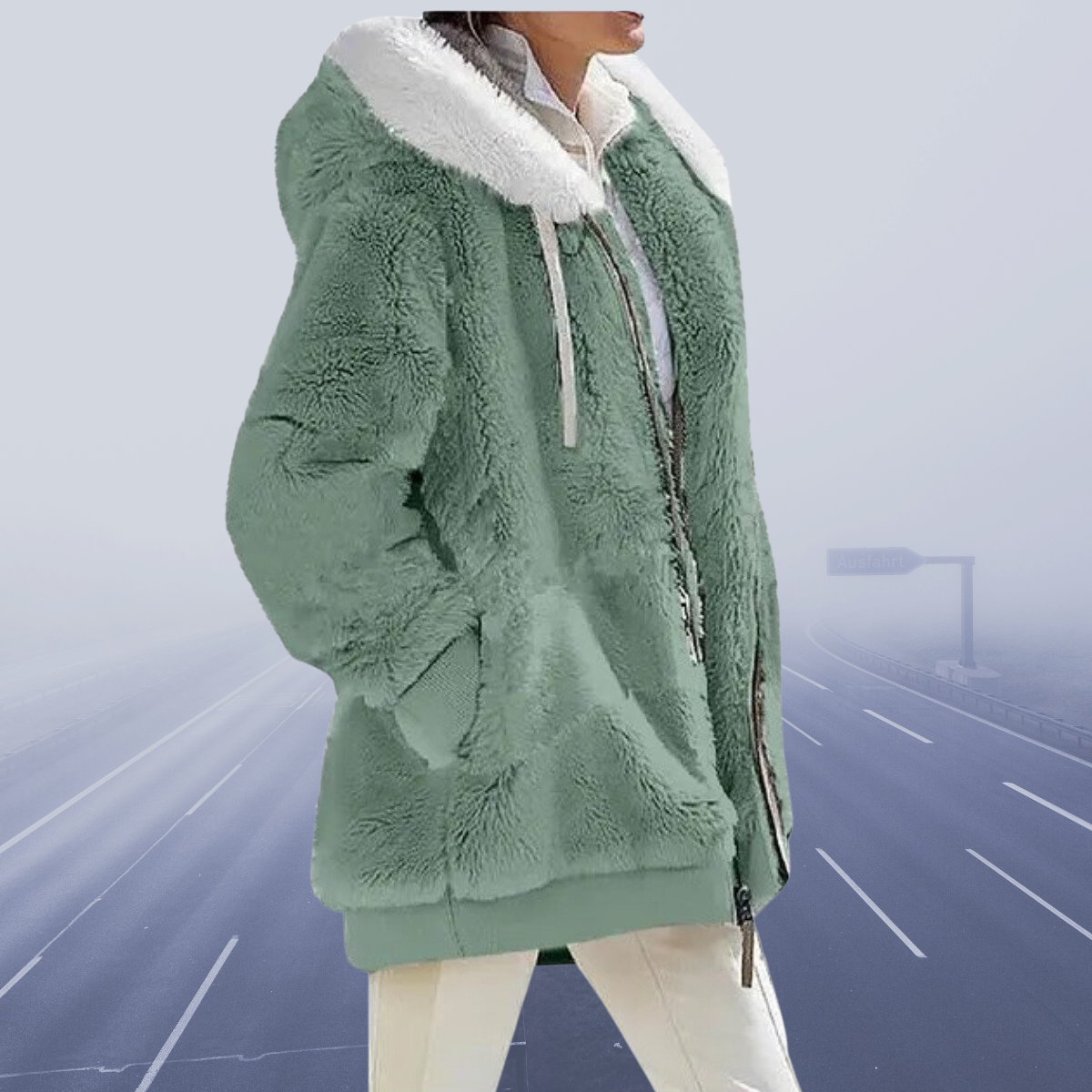 Marisol™ Casualowa kurtka polarowa z kapturem