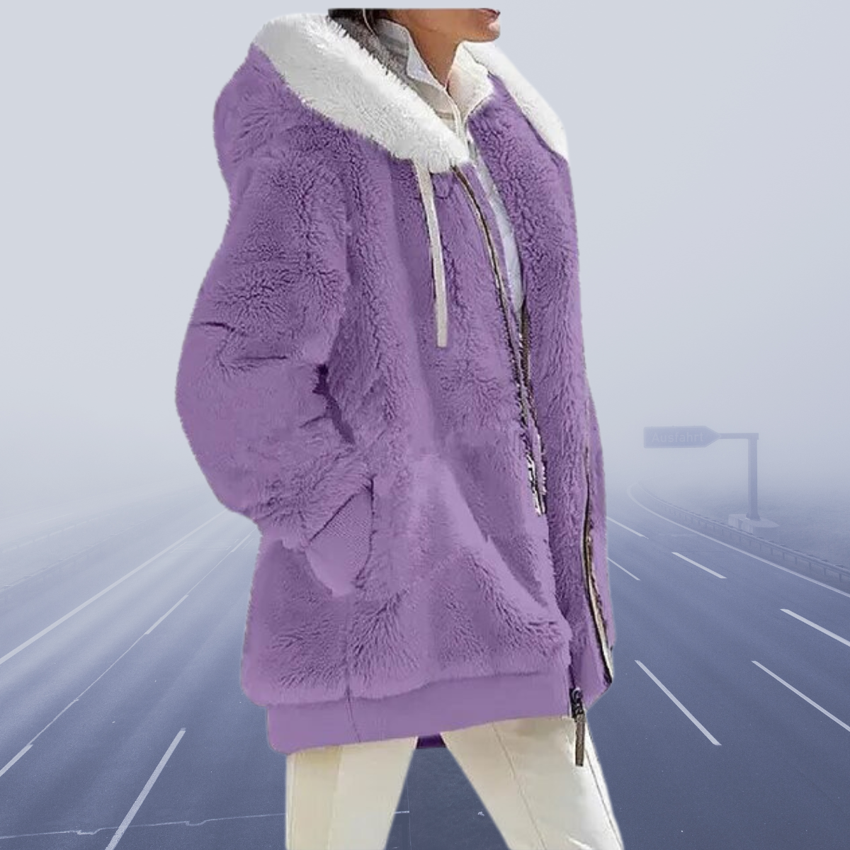 Marisol™ Casualowa kurtka polarowa z kapturem