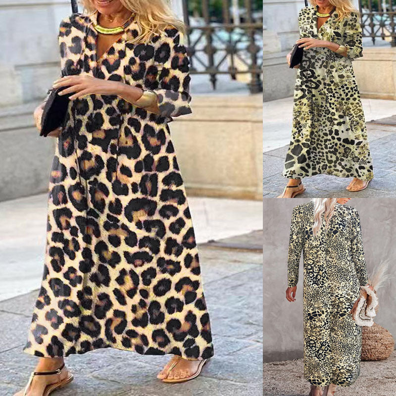 Marzia Baglio™ Modna sukienka w panterkę