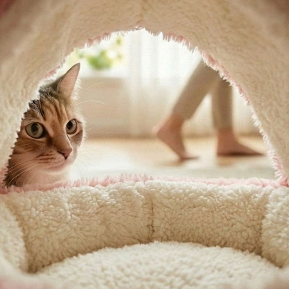 MeowLounge™ Miękkie legowisko dla kota