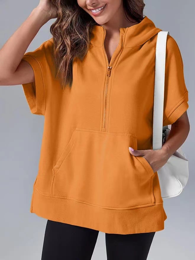 Molly™ Oversizowa koszula casualowa z zamkiem błyskawicznym do połowy