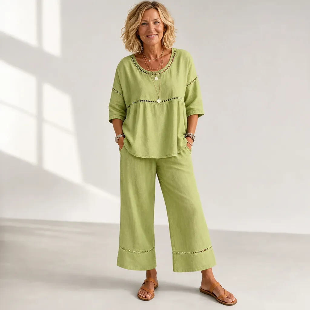 Morena Cornacchia™ Lekki komplet letni dla swobodnej elegancji