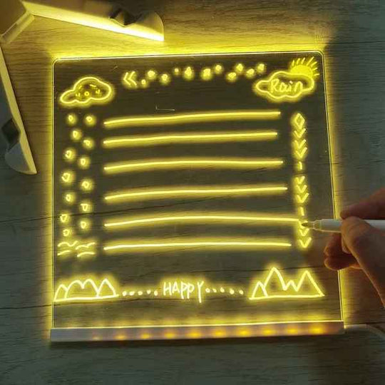 NeonMemo™ Spersonalizowana tablica LED z pisakami