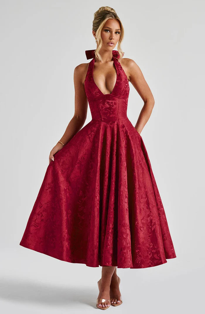 Olivia Teodoro™ Elegancka romantyczna sukienka midi