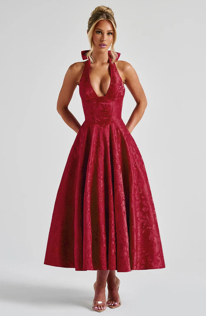 Olivia Teodoro™ Elegancka romantyczna sukienka midi
