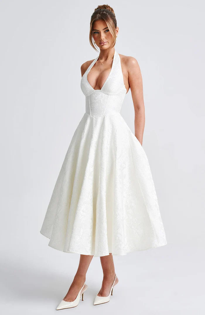 Olivia Teodoro™ Elegancka romantyczna sukienka midi