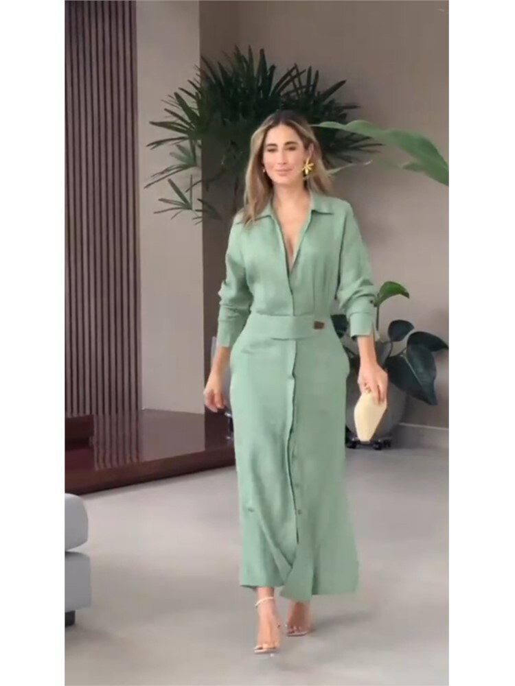 Orsina Milano™ Elegancka i nowoczesna długa sukienka