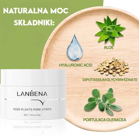 LANBENA™ Złuszczająca maska do usuwania zaskórników z 60 paskami