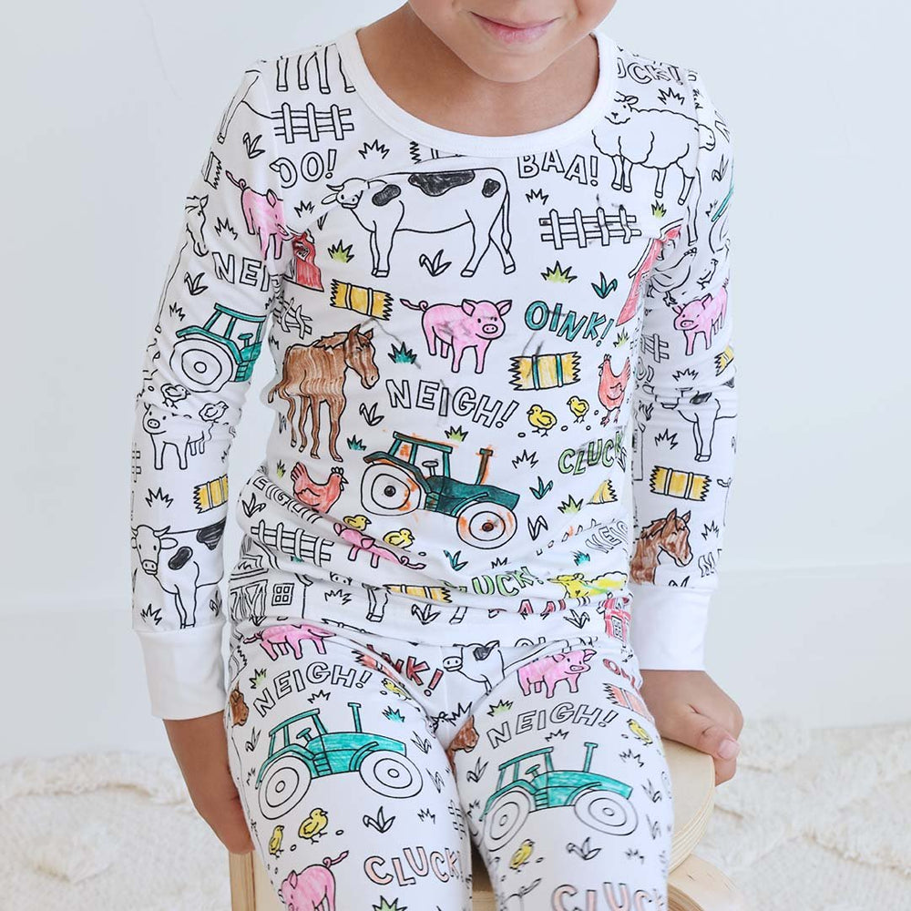 PajaMagic™ Kreatywna kolorowa piżama dziecięca do kolorowania