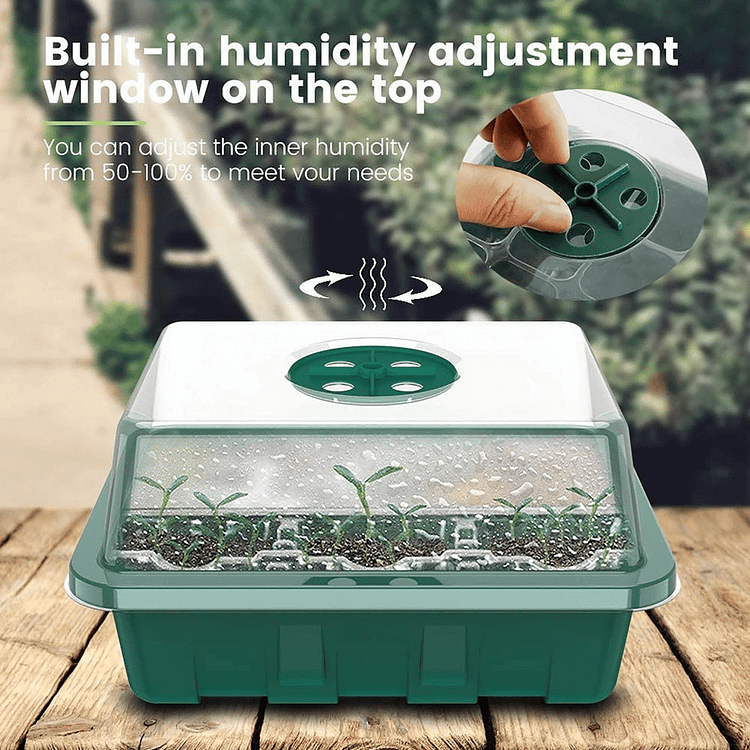 PlantPod™ Mini szklarnia do rozsady z regulacją wilgotności (12 otworów)