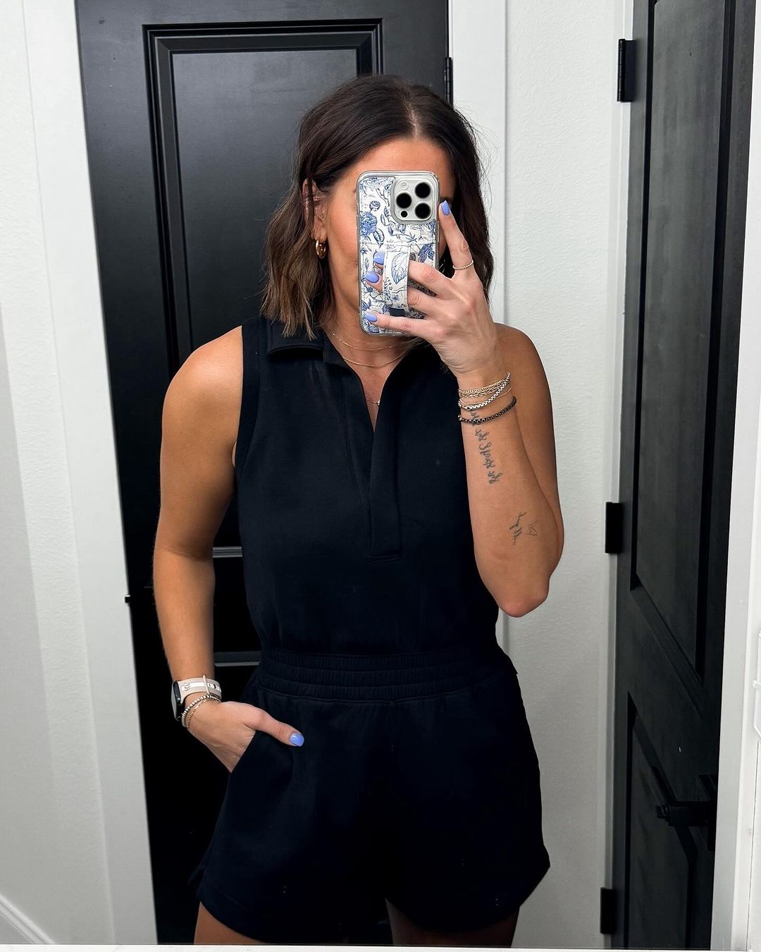 Sabina Vano™ Damski dzianinowy kombinezon polo