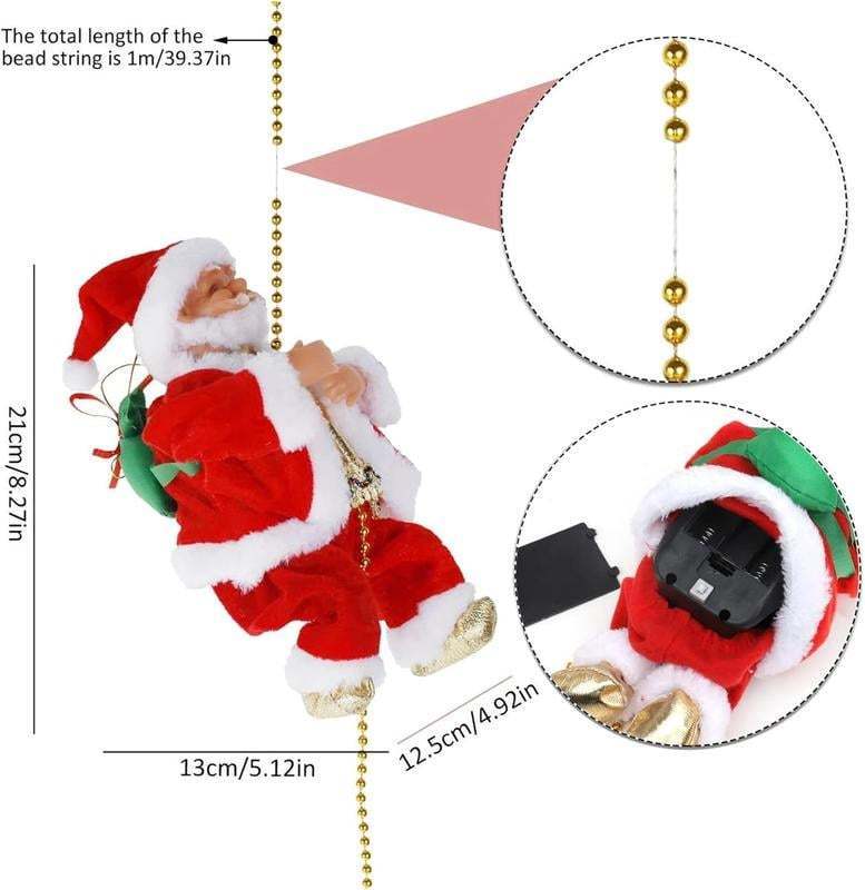 SantaRope™ Dekoracja wspinający się Święty Mikołaj