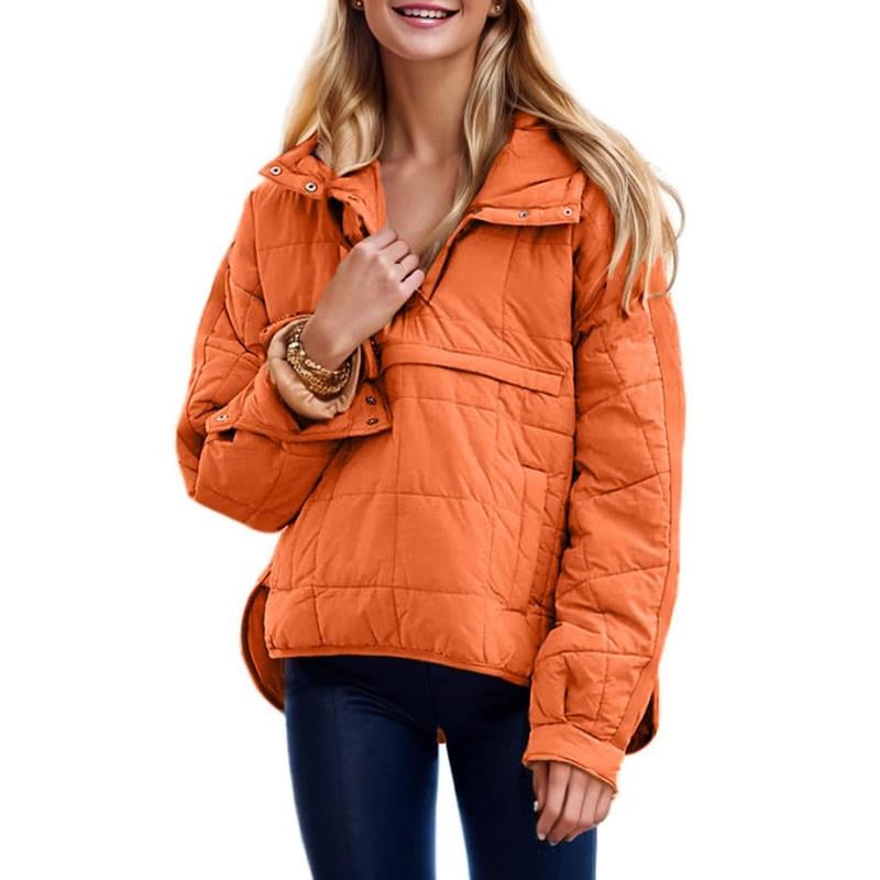 Serafina Raimo™ Damska kurtka pikowana z kapturem oversize