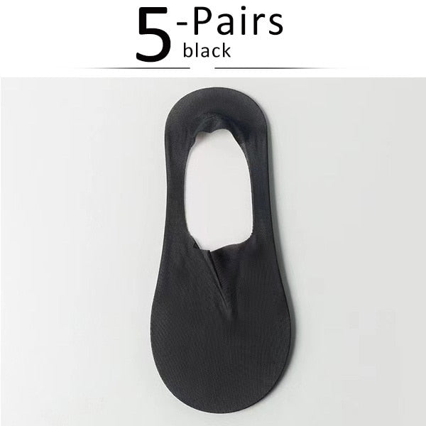 Silk Serene™ Przezroczyste skarpetki antypoślizgowe