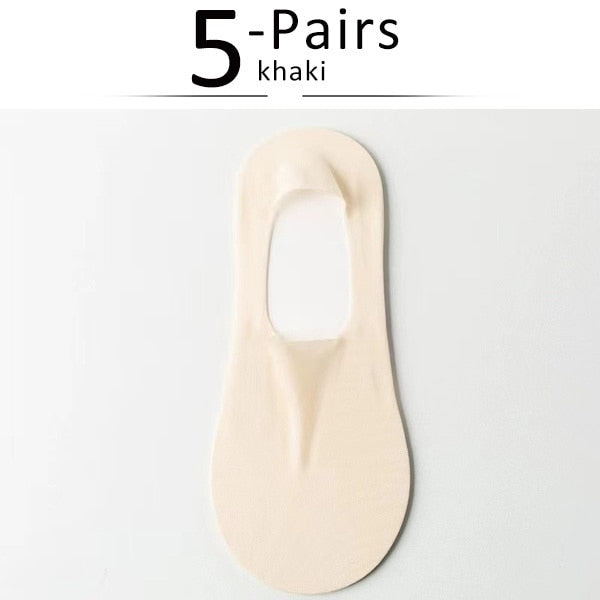 Silk Serene™ Przezroczyste skarpetki antypoślizgowe
