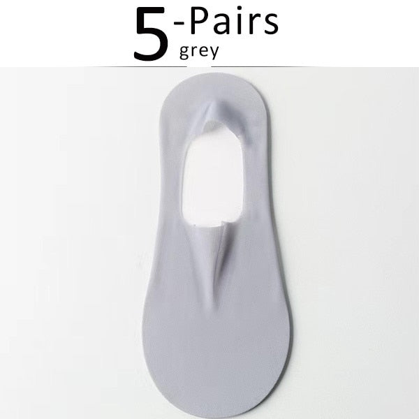 Silk Serene™ Przezroczyste skarpetki antypoślizgowe